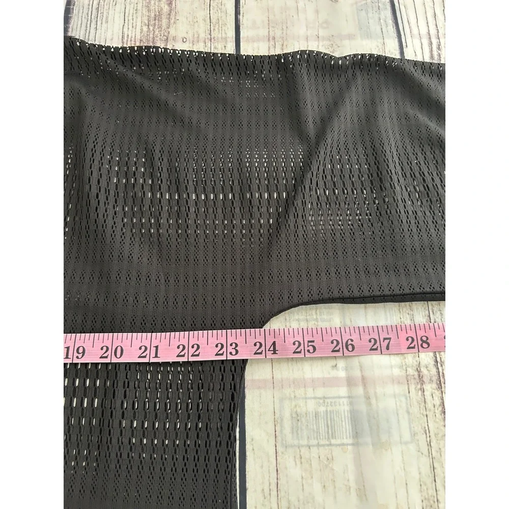 O'Neill Women Black Mesh Swim Cover Up V-Neck Tunic Top‎ XL RN85773